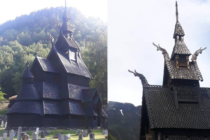 iglesia de madera de borgund